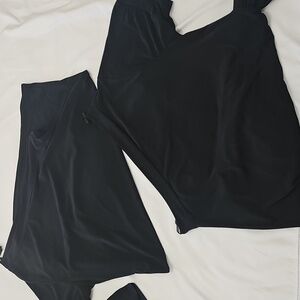 Two Tunic Rainbow Asymmetrical Tunic Size XL One short sleeve and one long sleev